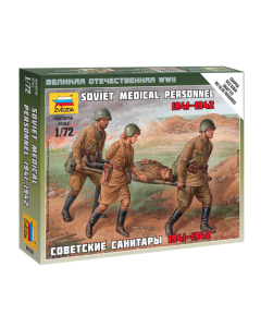 1/72 Soviet Medical Personnel (1941-1942), snap fit "Art of Tactic" Zvezda 6152