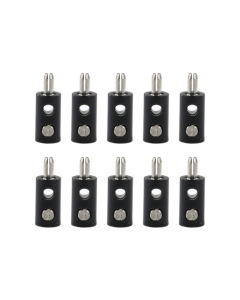 Stekker "Zwart", 10 stuks Brawa 3058