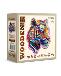 Houten Legpuzzel - Colorful Tiger Wooden City HE0169M