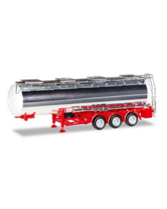 H0 Chemieoplegger 3-assen, chroom/rood Herpa 076456002