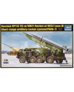 1/35 Russian 9P113 TEL w/9M21 Rocket of 9K52 Luna-M Short-range artillery rocket Trumpeter 01025