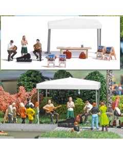 H0 Action set: straatmuzikanten Busch 7846