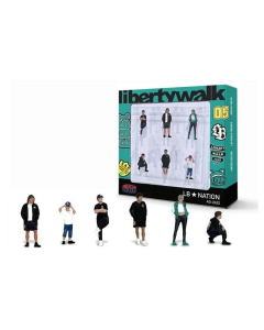 1/64 Scale Figures Liberty Walk 'LB Nation' (6 st.) American Diorama 2422