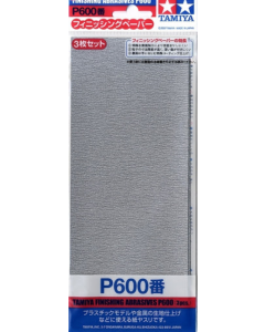 Schuurpapier korrel 600 (3) Tamiya 87055