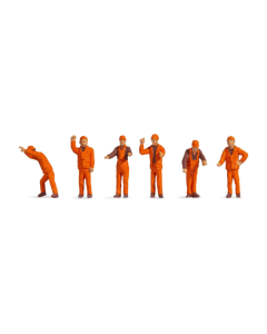 H0 Rangeerpersoneel, 6 figuren Noch 18011