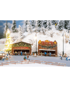N Kerstmarktkraampjes, 2 stuks Faller 272020