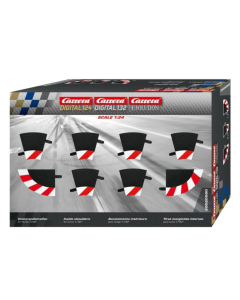 132/24 Slipstrook Binnenrand R1 30°, 6 stuks + 2 eindstukken Carrera 20590