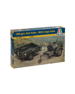 1/35 US 250 Gal.S Tank Trailer + M101 Cargo Trailer Italeri 0229