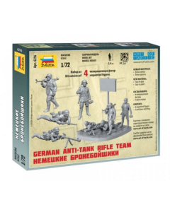 1/72 German Anti-Tank Rifle Team WWII, snap fit "Art of Tactic" Zvezda 6216