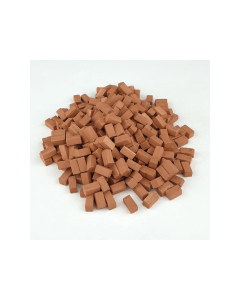 Baksteentjes (5  x 5 x 10 mm) rood, 3000 stuks Aedes Ars 22191