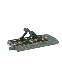 H0 Rails met bedding Eindstuk met Stootblok Piko 55446