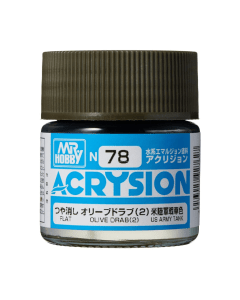Acrysion 10ml Olive Drab 2 N-078 Mr. Hobby N078