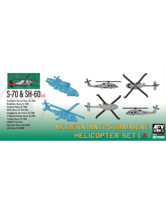 1/700 Modern Anti-Submarine Helicopter Set (A), S-70 / SH-60, 12 stuks AFV-Club SE70009