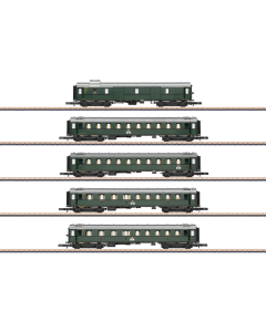 Marklin 87620 Z DB Sneltreinwagenset van het standaardontwerp uit 1928 tot 1930