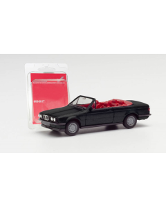 H0 BMW 3 Cabrio (E 30), zwart (Minikit) Herpa 012225006