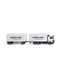 H0 Mercedes-Benz Actros Vrachtwagen met aanhangwagen "Nord-Süd Spedition" Wiking 5990542