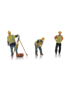 H0 Baanwerkers met theodoliet vanaf 1990, 3 figuren Artitec 5870038