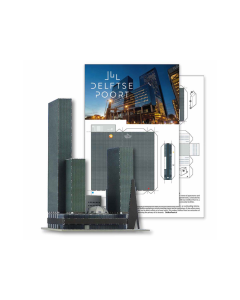 1/1250 Delftse Poort, Rotterdam (papieren bouwplaat) STRM 01021