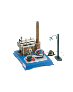 D105 Stoommachine (Licht Editie) - D10 met Dynamo, lantaarn en aandrijfriem Wilesco 00105