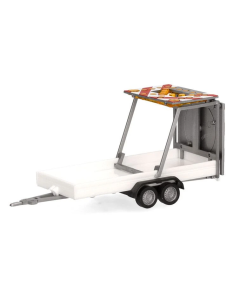 H0 Pijlwagen (aanhanger), wit Herpa 052368004