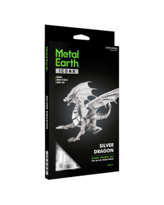 Metal Earth: ICONX Silver Dragon - ICX023 Metal Earth 575023