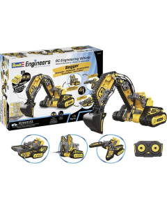 OUTLET - RC Engineering Vehicle 4in1 - Graafmachine / Heftruck / Grijper / Tank Revell 21304
