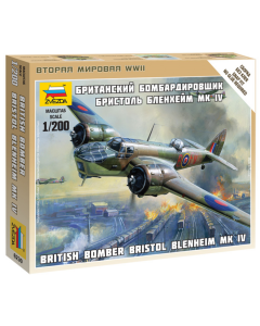 1/200 British "Bristol Blemheim" Mk IV Bomber, snap fit "Art of Tactic" Zvezda 6230