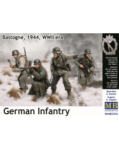 1/35 German Infantry. Bastogne, 1944, WWII era Master Box 35254