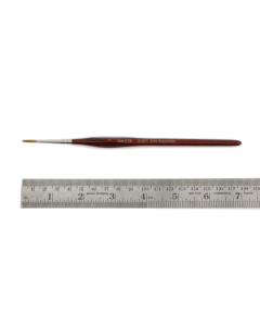 Penseel driekant, maat 3, roodmarter, houten steel Zahn-Pinsel 310713