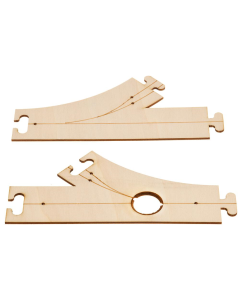 H0 Car System: Laser-Street Splitsing en invoeging 45° Faller 161940