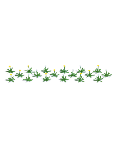 H0 Paardenbloemen, 18 stuks Busch 1246
