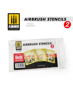 Airbrush stencils 6x6cm / 2x2 inches uschi AMMO by Mig 8049