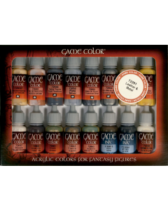 Leather & Metal Set (Game Colors) [16] Vallejo 72291
