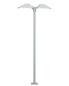 N Moderne dubbele perronlamp met witte LED's Viessmann 6484