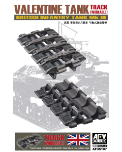 1/35 Valentine Tank Track, British Infantry Tank Mk.III (workable) AFV-Club 35197
