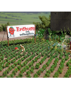 H0 Aardbeienplanten, 40 stuks Busch 1265