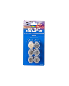 Aqua Verfset "Militaire Vliegtuigen", 6 stuks - Nr. 5, 9, 76, 90, 91 en 99 Revell 39071