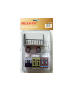 G Bagagewagen met bagage (Vollmer 1228) Vollmer 41228