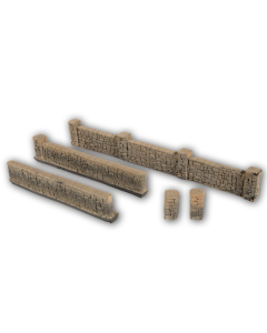 H0 "Zandsteen muren" 104 x 2,3 x 1,9 cm hoog Noch 58282