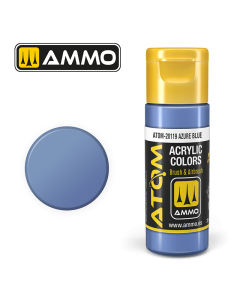ATOM ACRYLIC COLOR AZURE BLUE 20 ML AMMO by Mig 20119