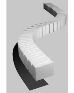 H0 Railverhogers (Risers) 5,1 cm hoog, 4 stuks per verpakking Woodland ST1408
