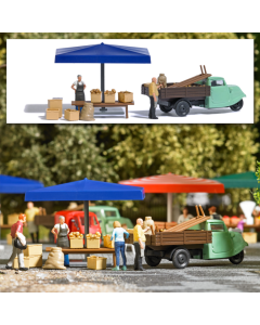 H0 A-Set: Marktkraam aardappelen Busch 7914