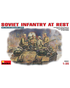 1/35 Soviet Infantry at rest, 4 figures MiniArt 35001