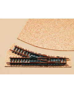 N Railsbedding (kurk), wissels / Korkgleisbettung für Weichen Auhagen 44581