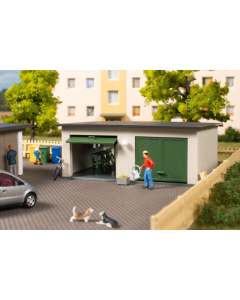 H0 Garagebox, dubbel / Doppelgarage Auhagen 11456