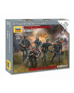 1/72 German Panzergrenadiers in Anorak, snap fit "Art of Tactic" Zvezda 6270