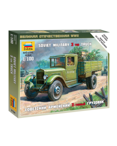 1/100 Soviet Truck ZIS-5 "3-Ton", snap fit "Art of Tactic" Zvezda 6124