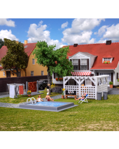 H0 Decoratieset tuin en terras Kibri 38148