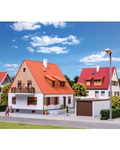 H0 Vrijstaande woning met terras, garage en pergola Kibri 38748
