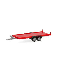 H0 Autotransport aanhanger 2-assig, rood Herpa 052450004